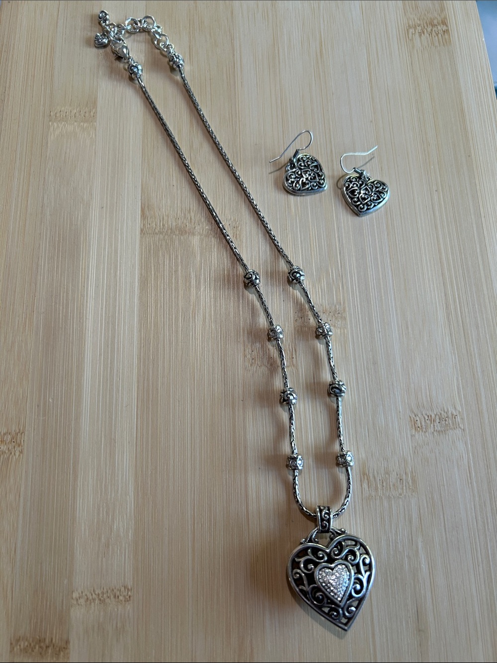 Brighton Reno ❤️ Pendant Necklace and Earrings Set